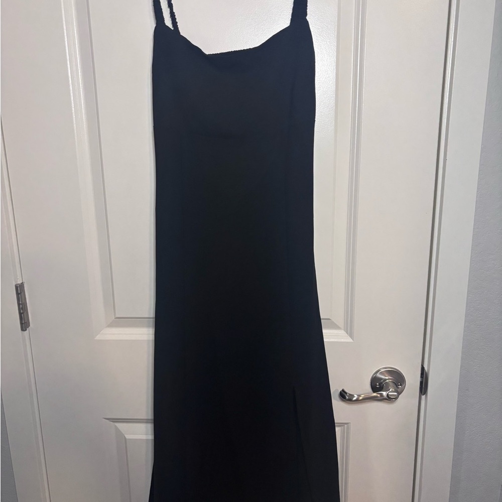 Forever 21 Black Open Back Midi Dress. Little black dress